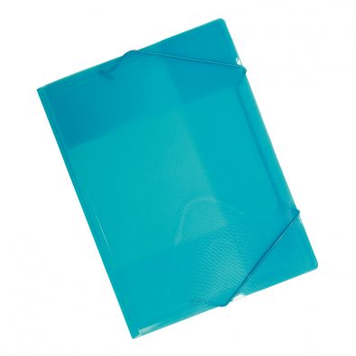 Grafoplas 1155732 Polypropylene Folder Covers - Clear Blue, Foolscap Size
